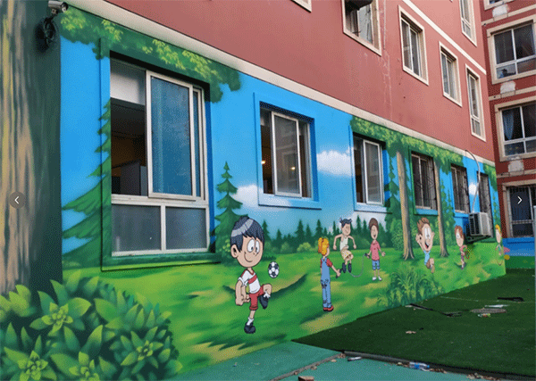 幼兒園墻噴繪如何做？